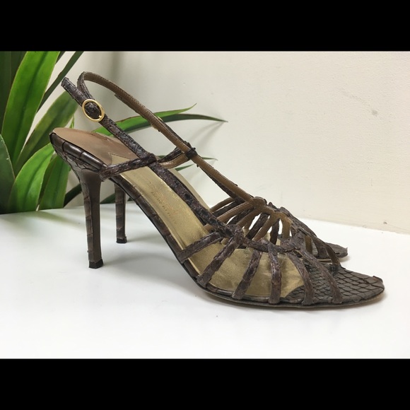 Gunmetal Sandal Size 38.5 - Picture 1 of 12